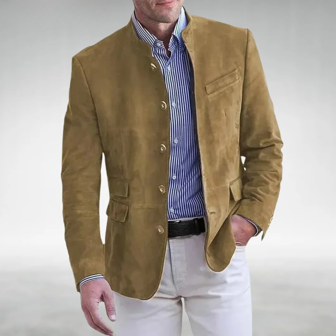 HENRY – MODERN STAND COLLAR BLAZER
