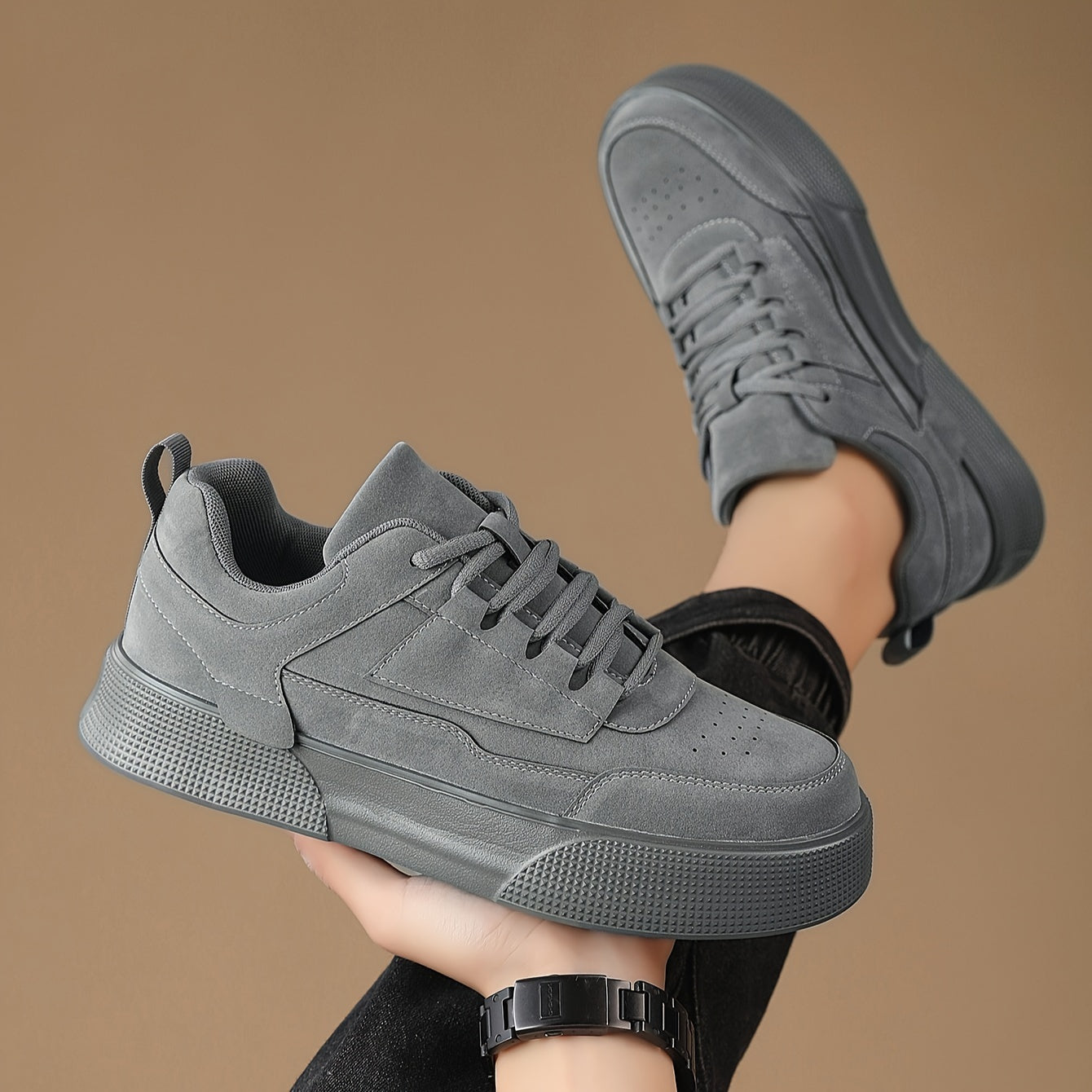 Anthony | Men’s Chunky Sole Lace Up Street Sneakers