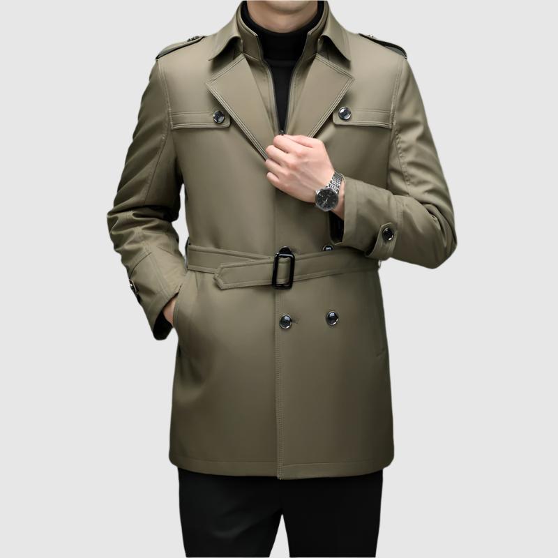 Alessandro Veneti Double Breasted Windbreaker
