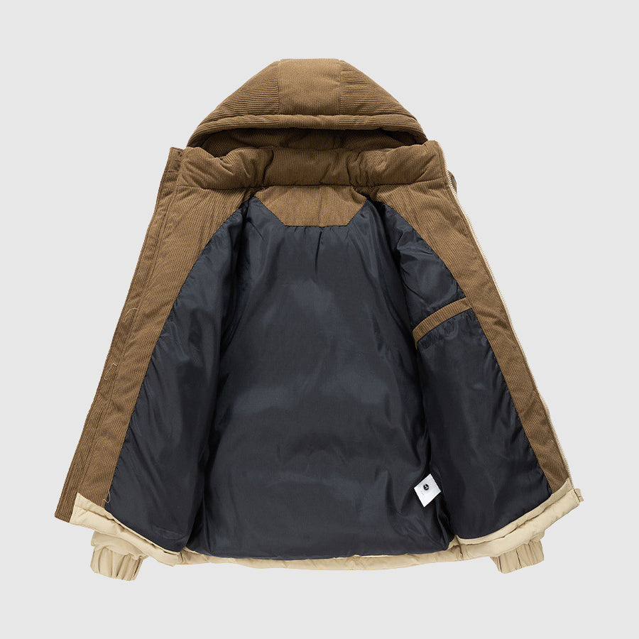 Casual Winter Zip-Up Puffer Men’s Jacket