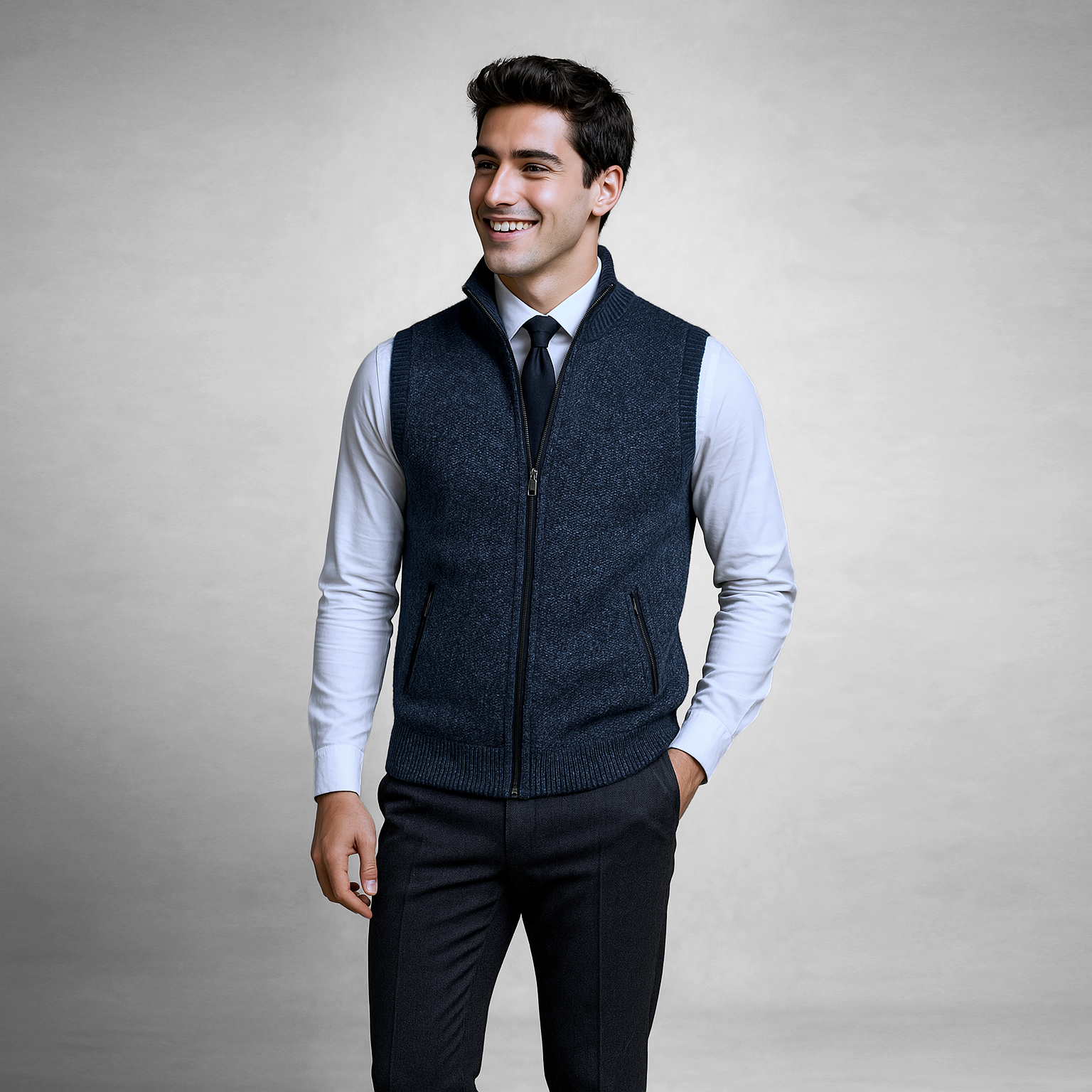 ALIVIA – FULL-ZIP SWEATER VEST