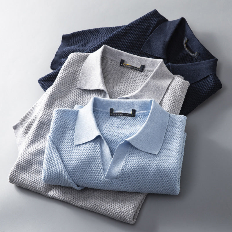 Lorenzo Vitali Mesh Polo Shirt