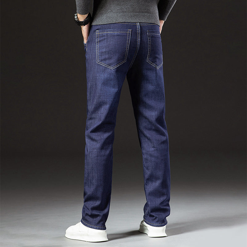 Men’s Fleece-Lined Jeans with Straight Leg