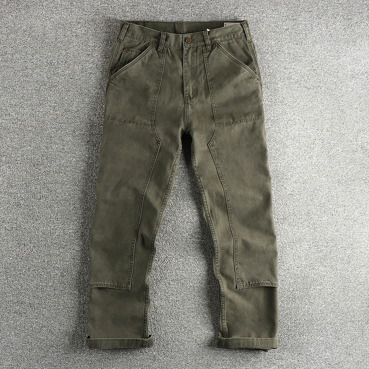 Men’s Heavy-Duty Cotton Double-Knee Pants