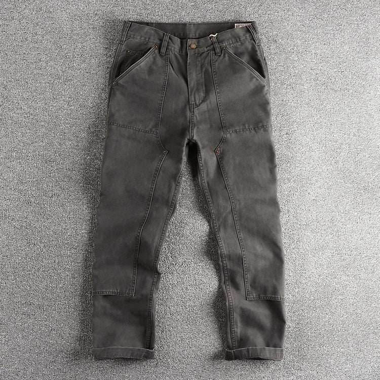 Men’s Heavy-Duty Cotton Double-Knee Pants