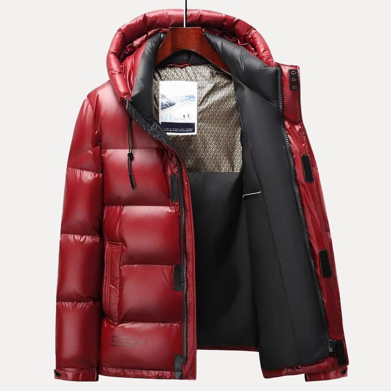 Men’s Puffer Jacket with Weather-Resistant Shell and Down Filling