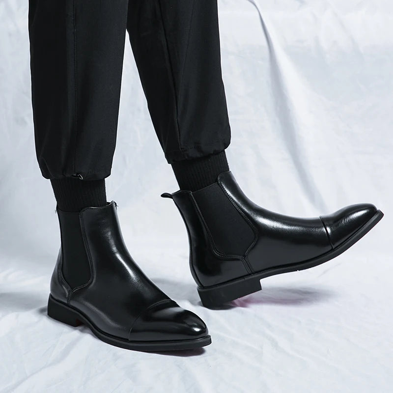 Sean | Men’s Suede Chelsea Boots with Elastic
