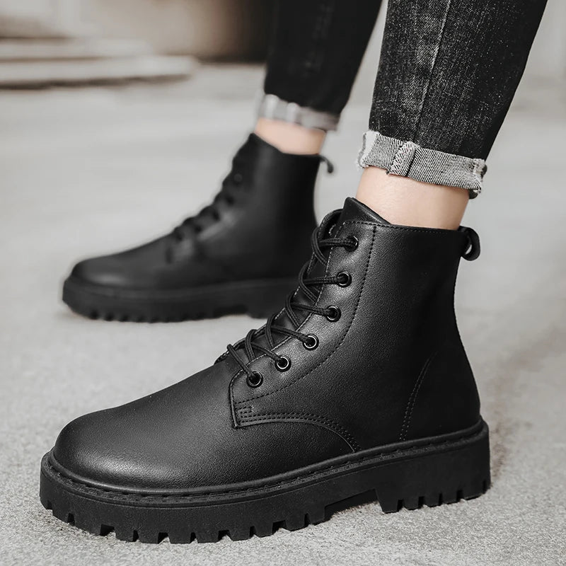 Alexander | Men’s Lace-Up Boots with Chunky Sole