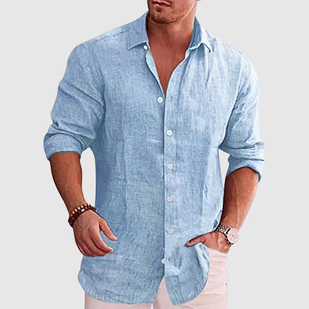 Theodore Willow Rustic Linen Shirt