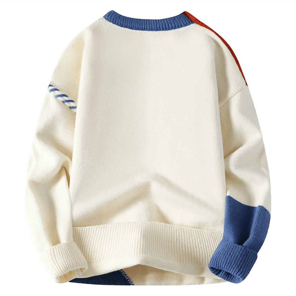 Jasper | Men Patchwork Knit Casual Winter Sweater