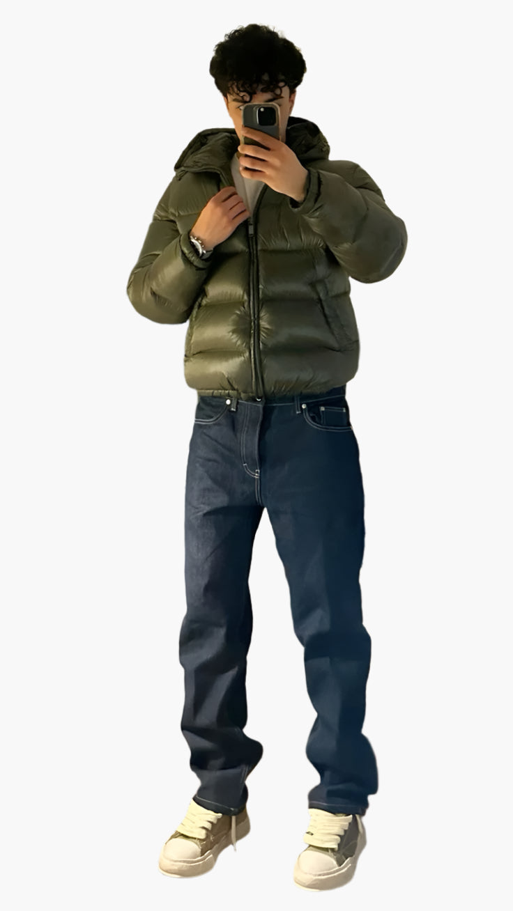Dallas | Men’s Stylish Shiny Hooded Puffer Jacket