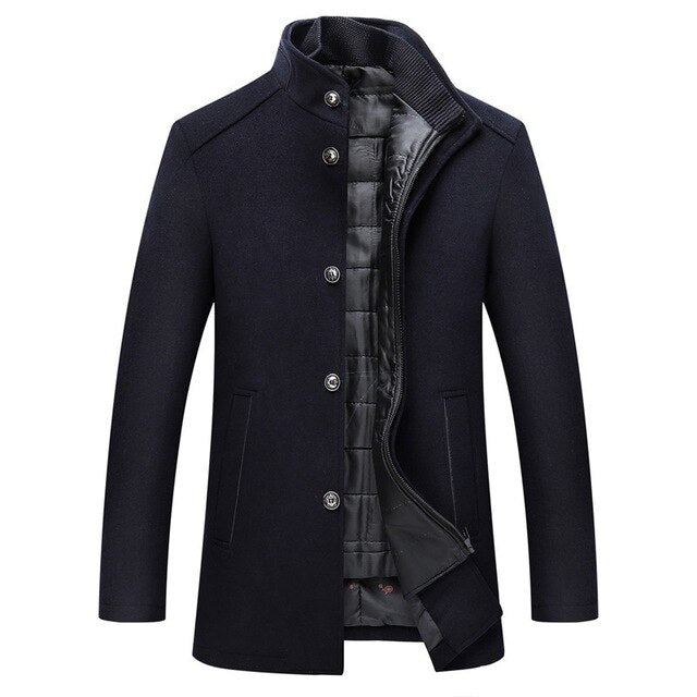 Jaxon | Stand Collar Button Up Winter Jacket Men
